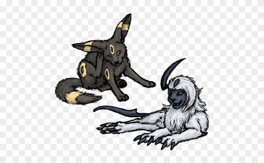 Umbreon And Absol By Racieb - Pokemon Absol And Umbreon #901371