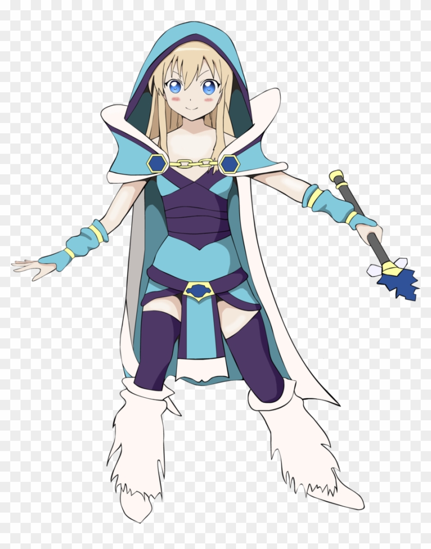 Toshinou Kyouko Dressed As Crystal Maiden By Jordan739 - Cm Dota 2 Png #901488