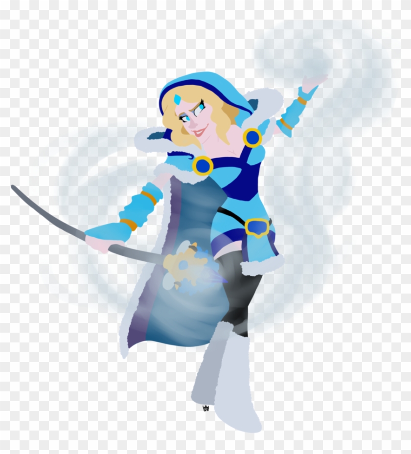 Dota 2 Crystal Maiden By Water-wing - Cristal Maiden Art Png #901502