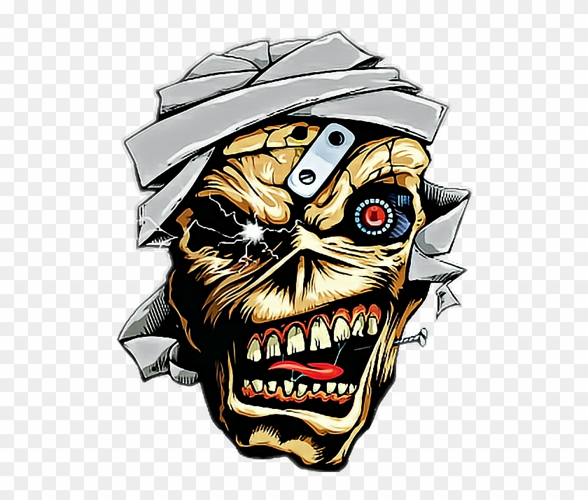 Ironmaiden Eddiethehead Sticker Iron Maiden Eddie The - Iron Maiden #901665