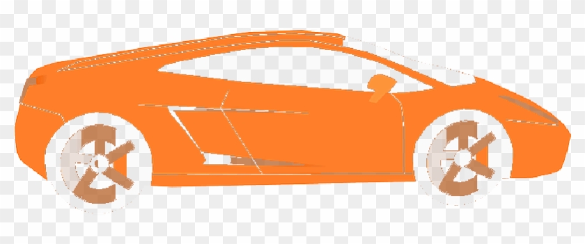 Car, Cartoon, Orange, Transportation, Sports, Cars - Electric Car #901713