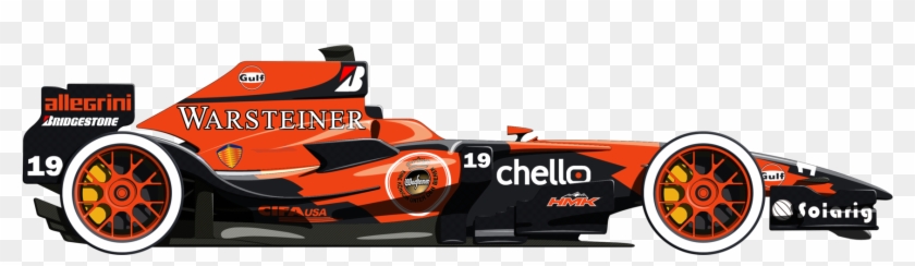 Orange Formula One Car Png Clipart - Scholl #901723