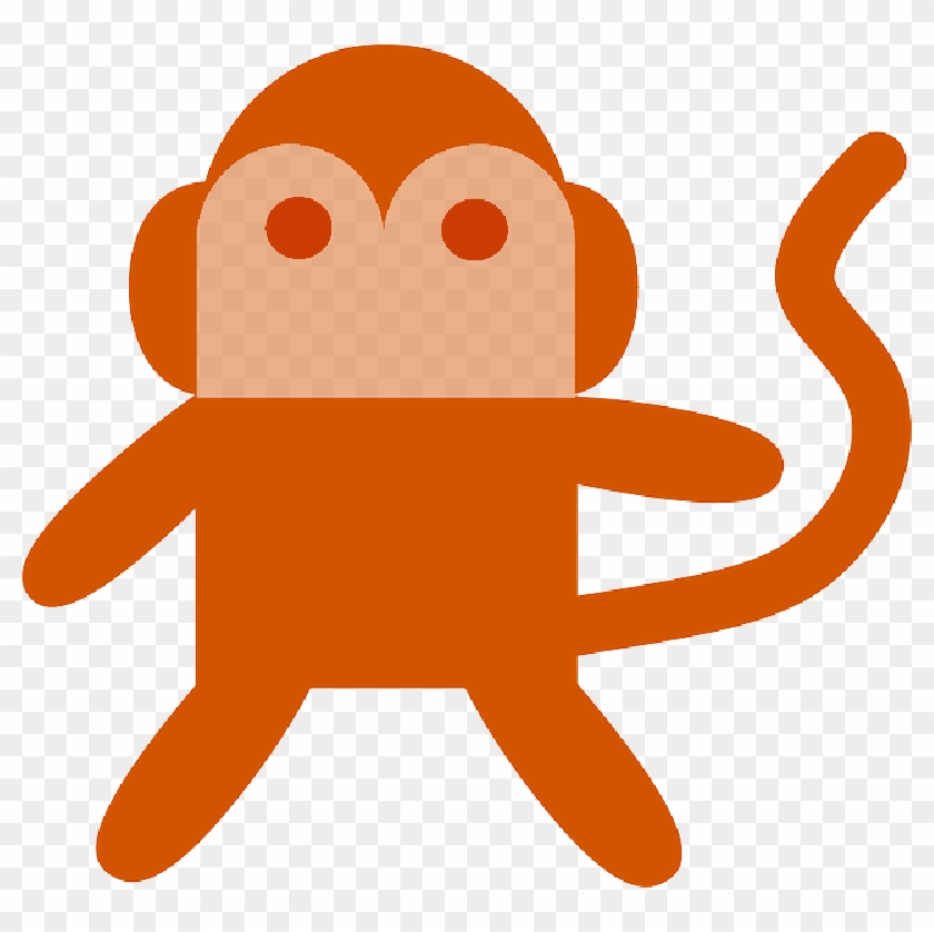 Monkey Cartoon Image Upside Down Lovely Animals Cartoon - Monkey Clip Art #901727