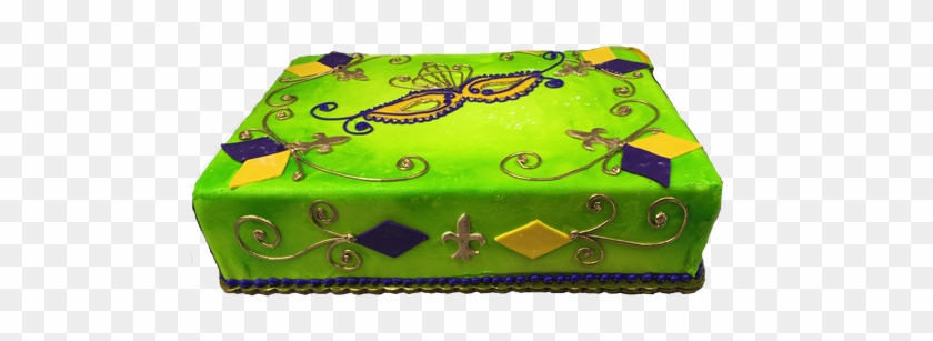 Click On Thumbnail To Zoom - Mardi Gras Sheet Cake #901816