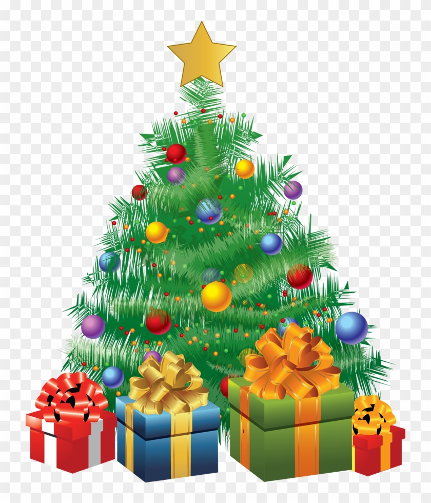 Christmas-tree - Christmas Tree With Gifts Animated - Free Transparent PNG Clipart Images Download