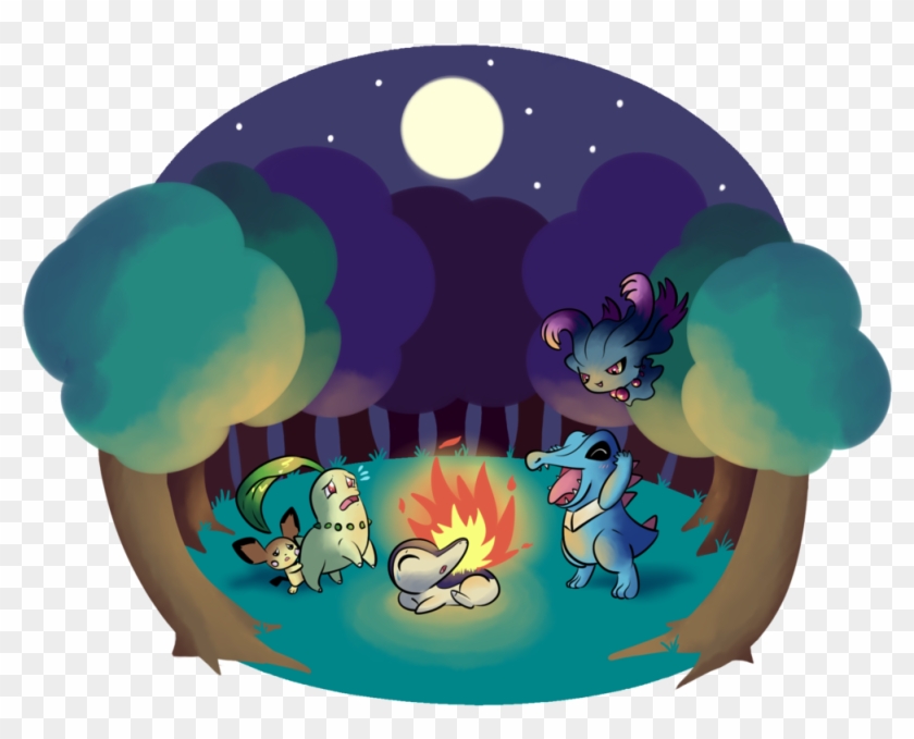 Johto Camping Trip By Typhloser - Cartoon #901949