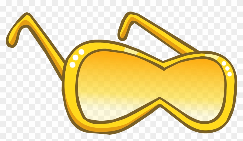 Gold Diva Shades - Club Penguin Gold Glasses #902020