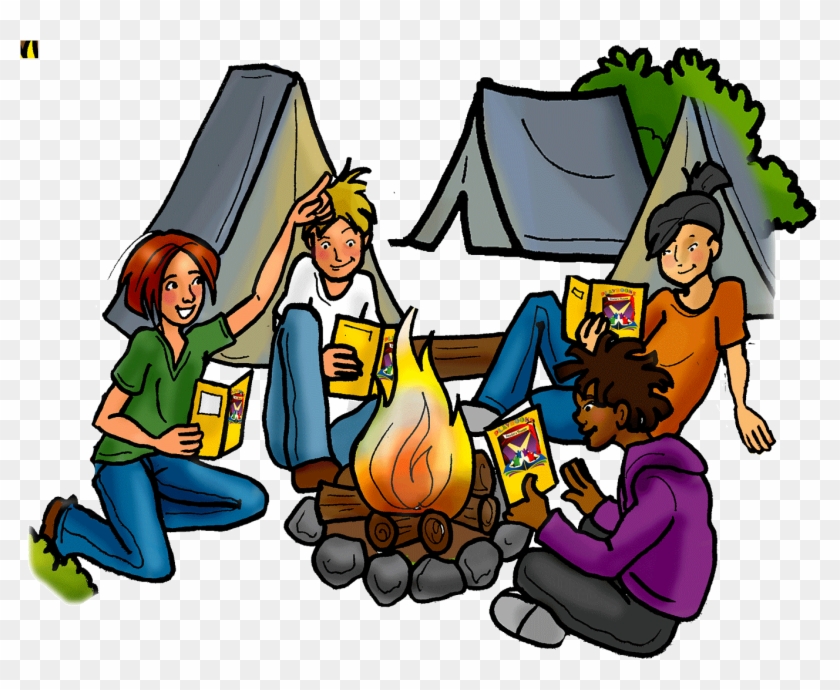Camping People Clipart People Camping Clipart - Campfire Stories Clip Art #902072