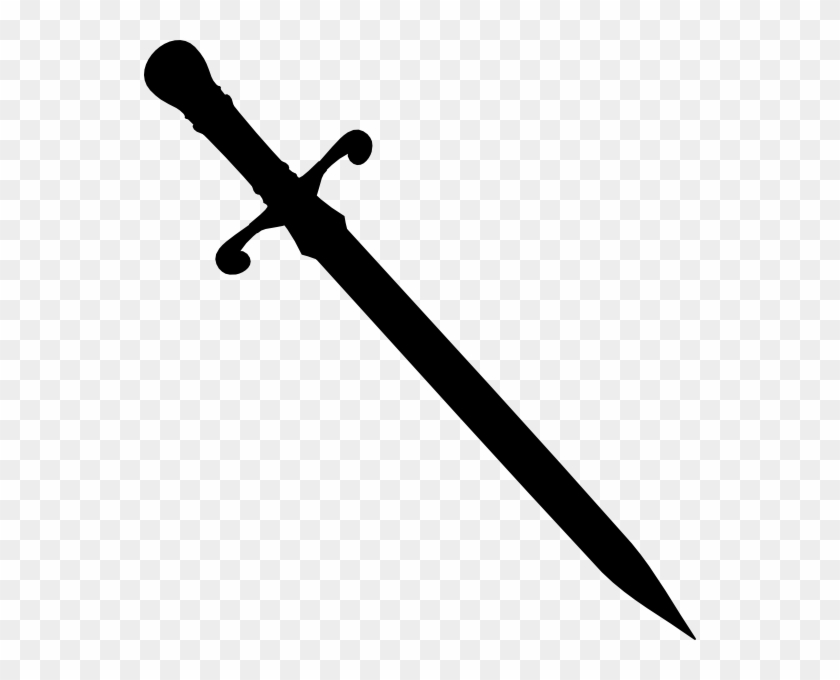 Sword Silhouette Clip Art - Sword Silhouette Png #902155