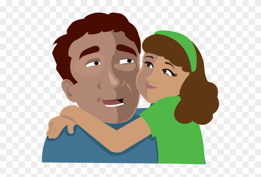 Free Clip - Father Hugging Daughter Clipart #902168