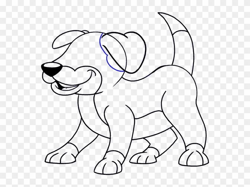 How To Draw Cartoon Dog - Cartoon Dog Drawing #902232