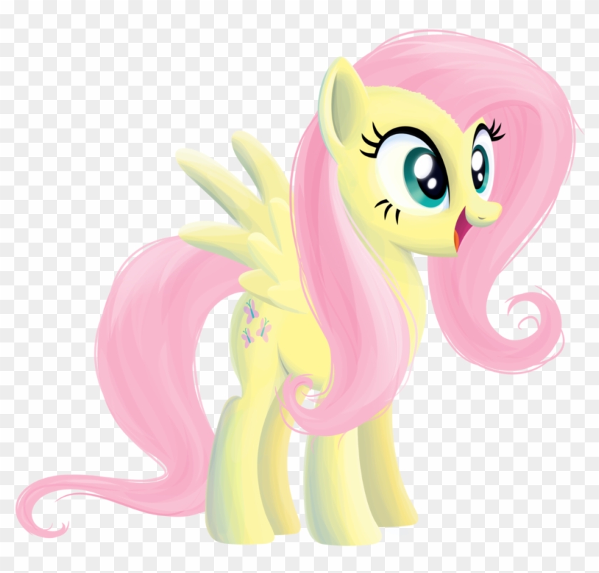 Mlp Fluttershy Happy Vector Download - Mlp Happy Fluttershy #902339