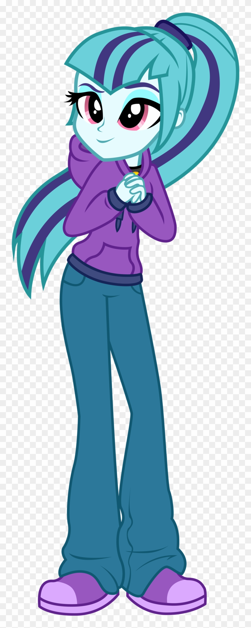 The Gallery For > Anime Girl With Hoodie - Mlp Sonata Hoodie #902343