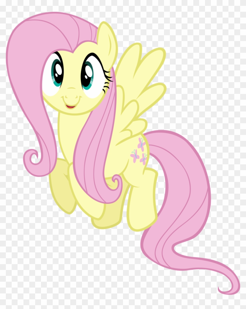 Mlp Fluttershy Happy Vector Download - Fluttershy #902388