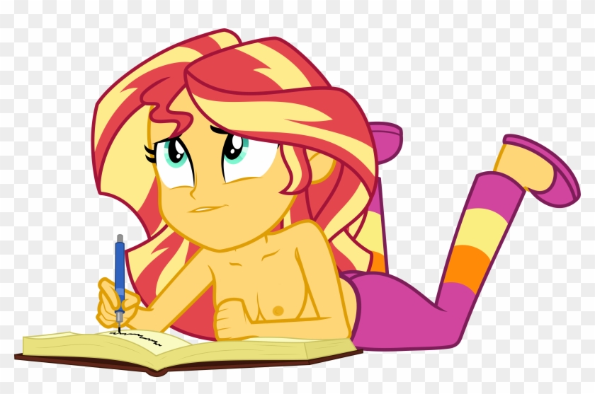 Theartsyemporium, Book, Breasts, Busty Sunset Shimmer, - Sunset Shimmer #902584