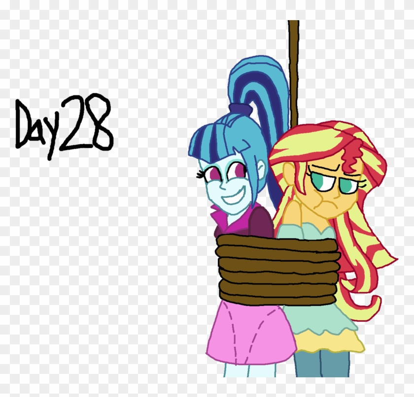 Bigpurplemuppet99, Equestria Girls, Female, Lesbian, - Pony Sunset Shimmer Tied Up #902624