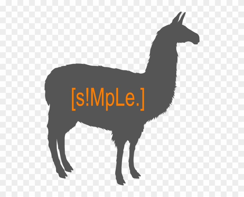 Silhouette Llama Clipart #902650