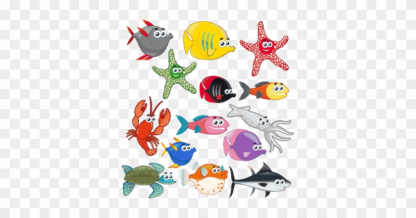 Sticker Pegatinas Fauna Marina - Sea Creatures Kids #902679