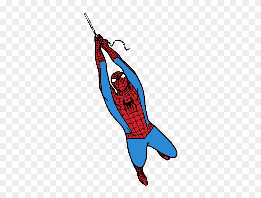 Cute Surprised Spider Character - Spiderman Cartoon Upside Down #902709