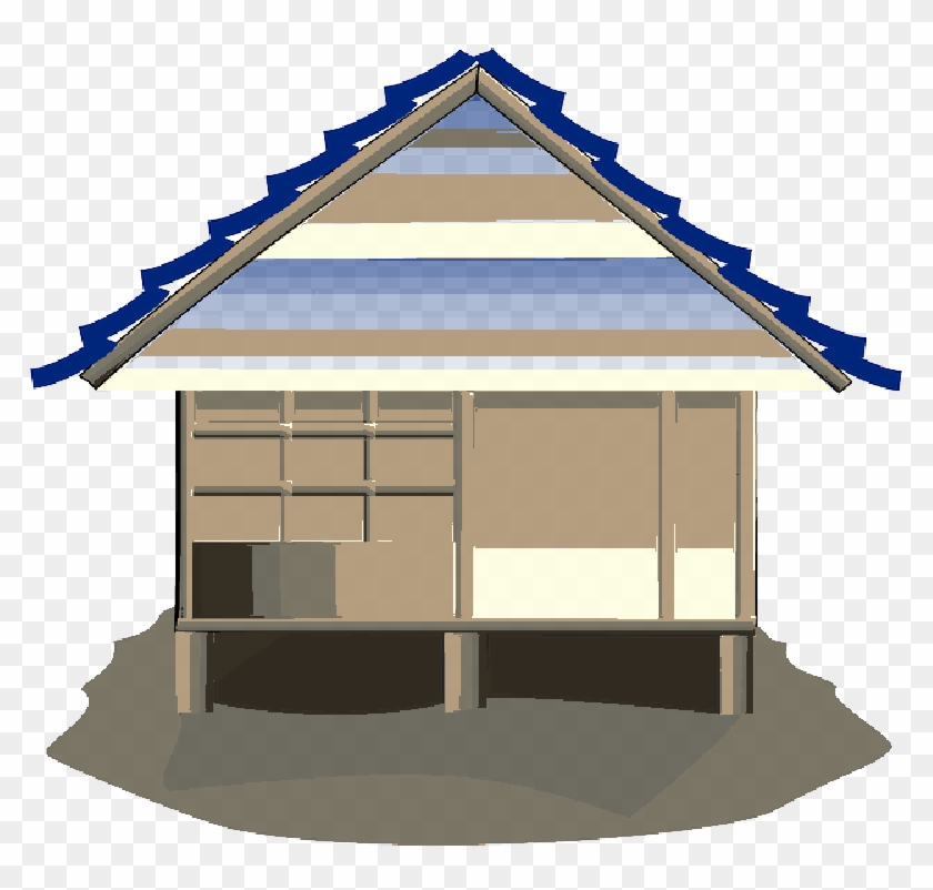 Japanese, House, Home, Stilts - Home Clipart #902770