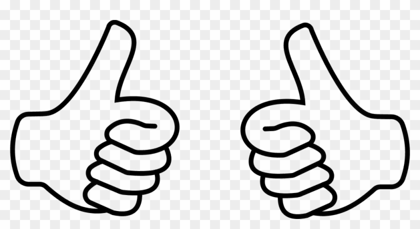 Thumbs Up Clipart Transparent - Two Thumbs Up Clipart #902882