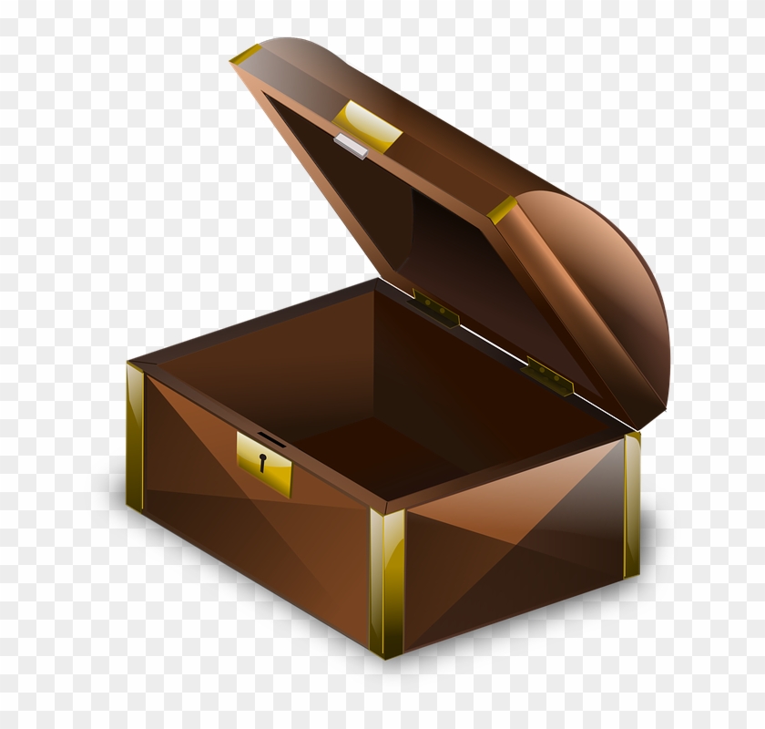 Chest Clipart Wood Box - Treasure Chest Clip Art #903048