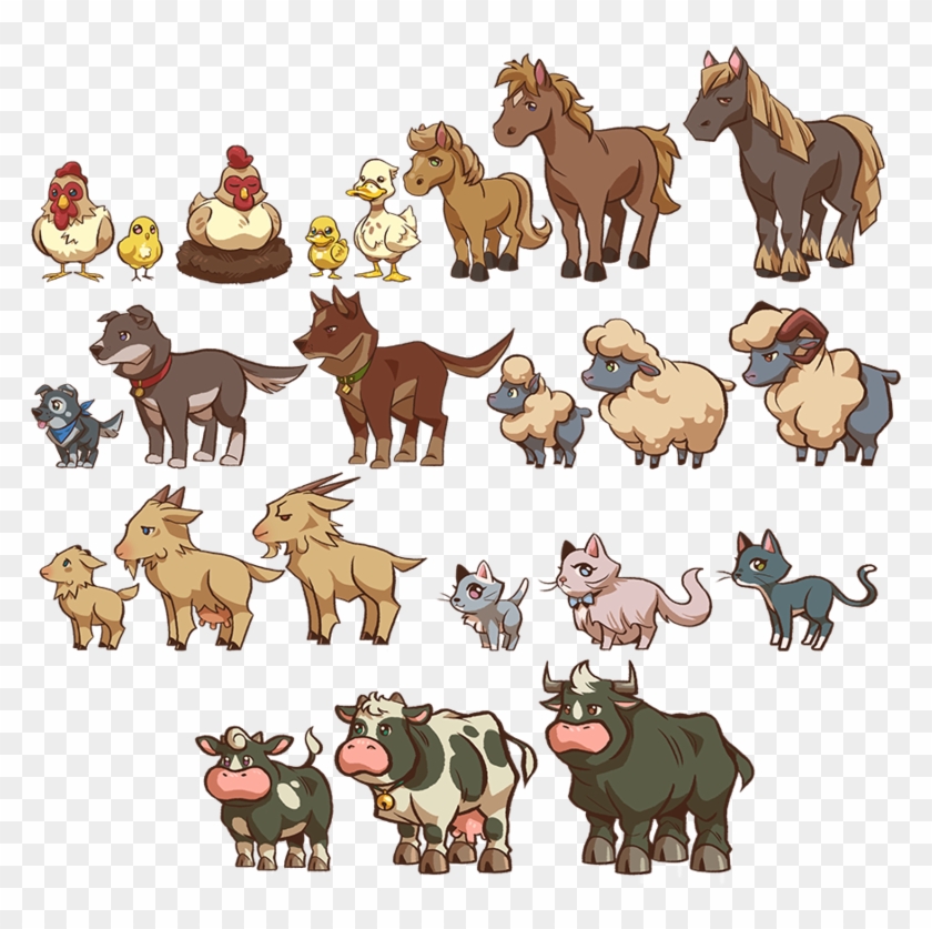 Game Items Farm Animals By Introducingemy-d5v1hy By - Cartoon #903128