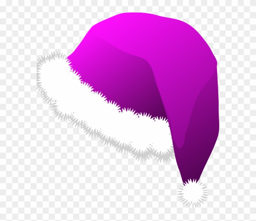 Christmas Santa Claus Hats Clipart - Purple Santa Hat Transparent #903140