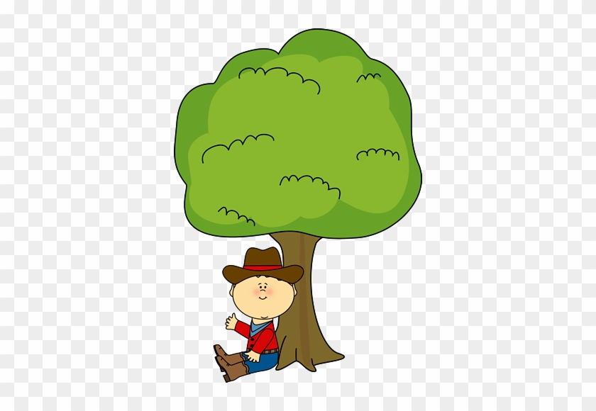 Cowboy Sitting Under A Tree Clip Art Cowboy Sitting - Boy Sitting Under The Tree #903176