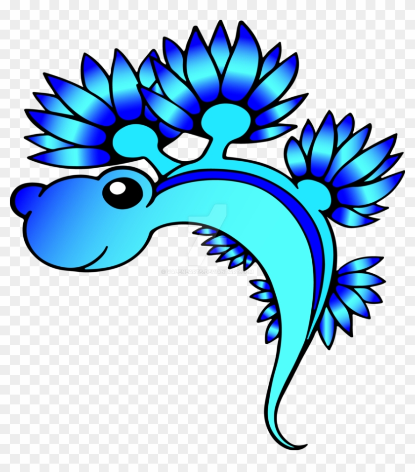Blue Dragon Sea Slug By Valenearts - Blue Glaucus #903241