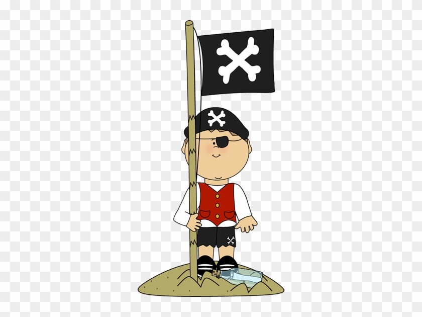 Island Clipart Cute - Pirate Flag Clipart #903346