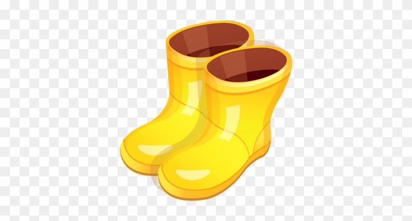 Yellow Rain Boots Icon - Icons #903360