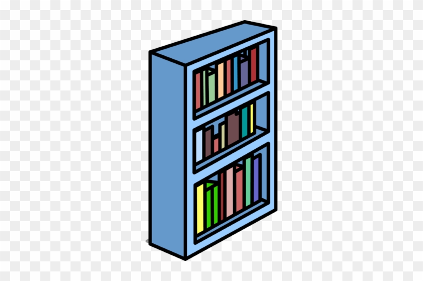 Blue Bookshelf Sprite 011 - Blue Bookshelf Sprite 011 #903367