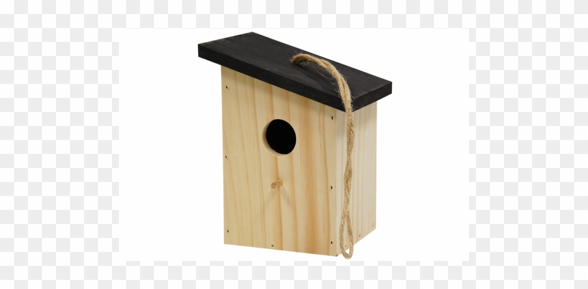 Birdhouse Colored Roof Black - Outhouse #903697