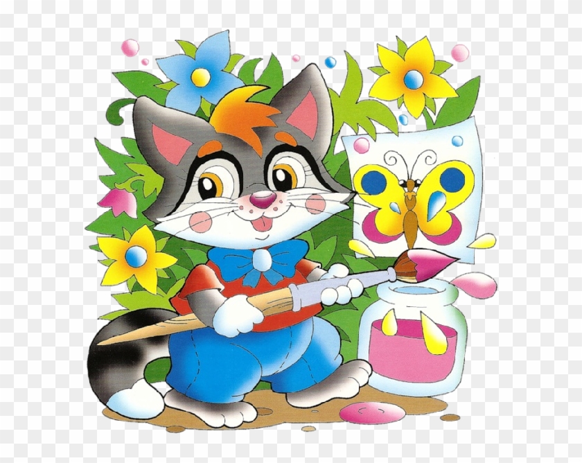 Cute Cartoon Animal Painting - Clip Art #903908