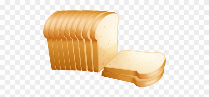 Cartoon Set Of Tasty Toasted Bread With Butter Stock - Toast Clipart Png #903918