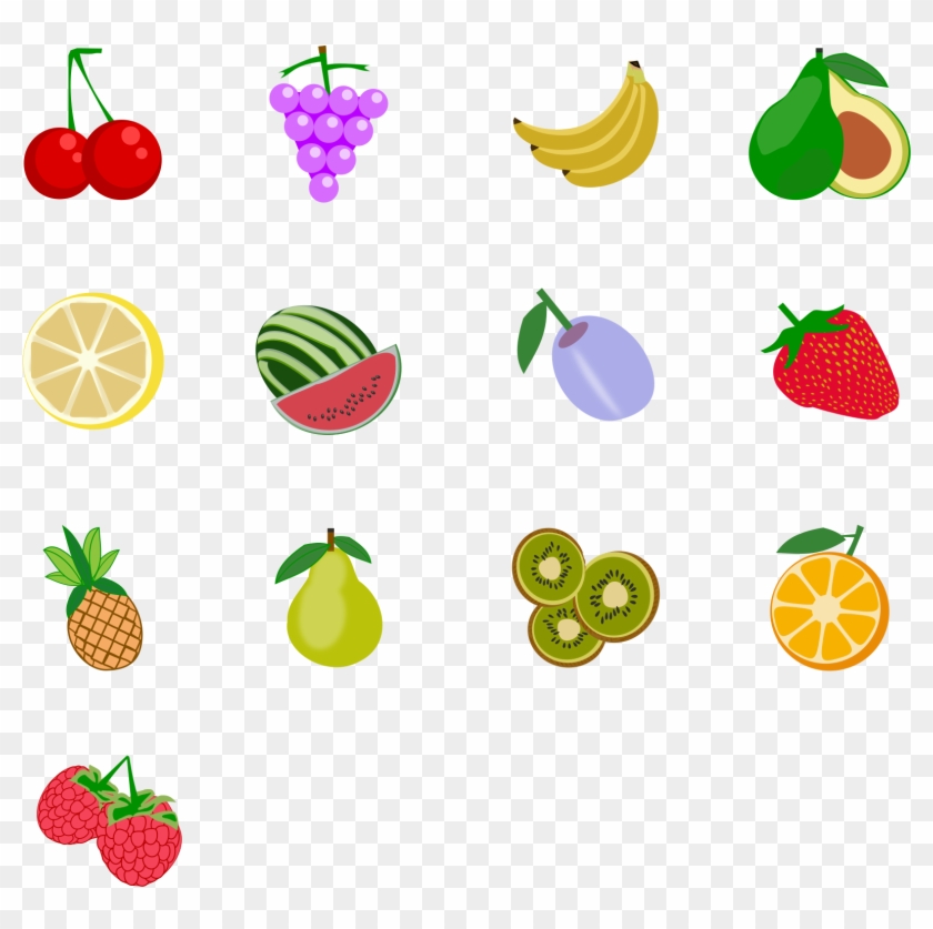 This Free Icons Png Design Of Fruit Icons 1 Package - Fruits Set Png Transparent #904020
