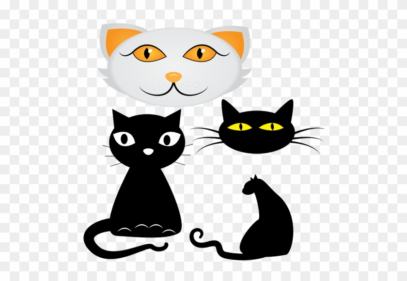 Black Cat Silhouette Clipart - Custom Cats Shower Curtain #904380