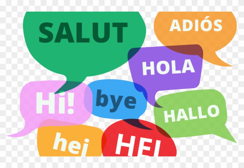 Language Clipart - Ourclipart - Hi Different Languages Transparent #904454