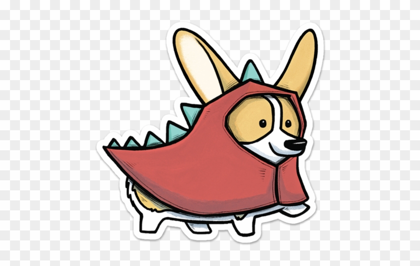 Corgisaur Sticker - Sticker #904523