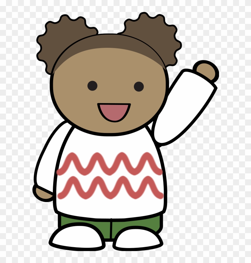 Wave Hello Free Clipart - Kid Waving Transparent #904527