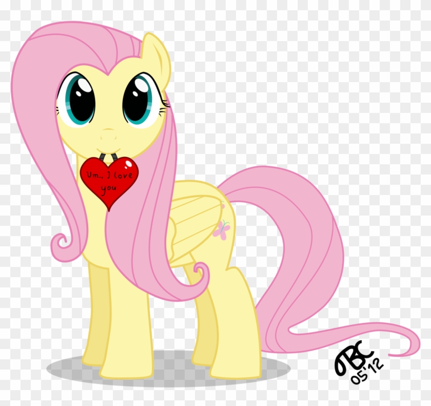 Fluttershy - Um - - , I Love You By Tbcroco - My Little Pony Fluttershy Love #904692