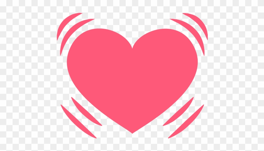 Beating Heart Emoji Icon Vector Symbol Free Download - Pulsing Heart Emoji #904694