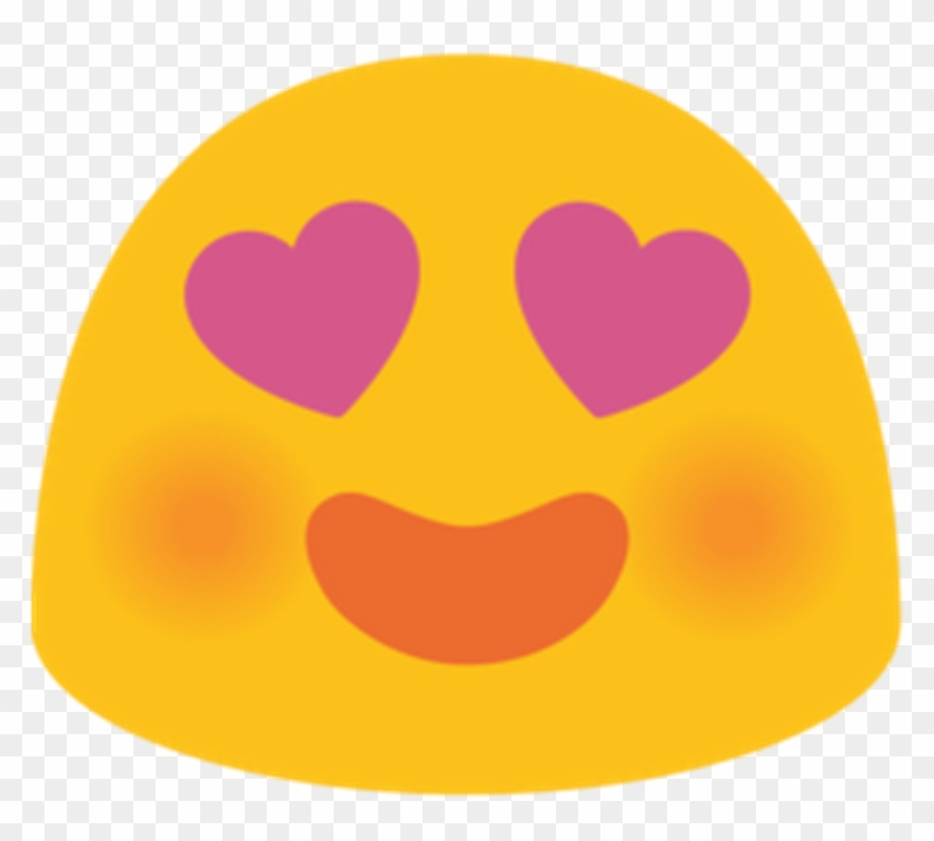 File - Emoji U1f60d - Svg - Heart Eyes Blob Emoji #904698