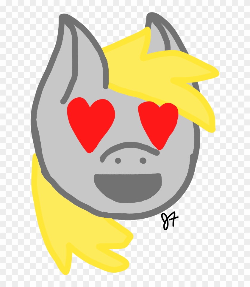 Derpy Heart Eyes Emoji By Tinyninja9000 Derpy Heart - Cartoon #904708