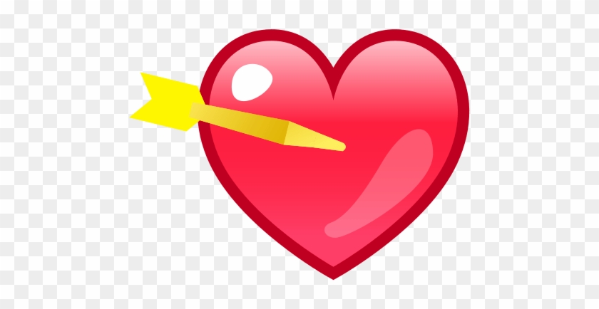 Heart With Arrow Emoji - Arrow In Heart Emoji Transparent #904710