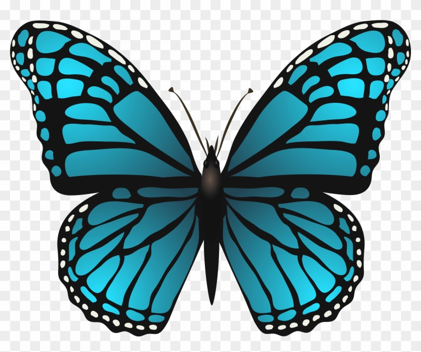 Large Blue Butterfly Png Clip Art Image - Clip Art Blue Butterfly #904845