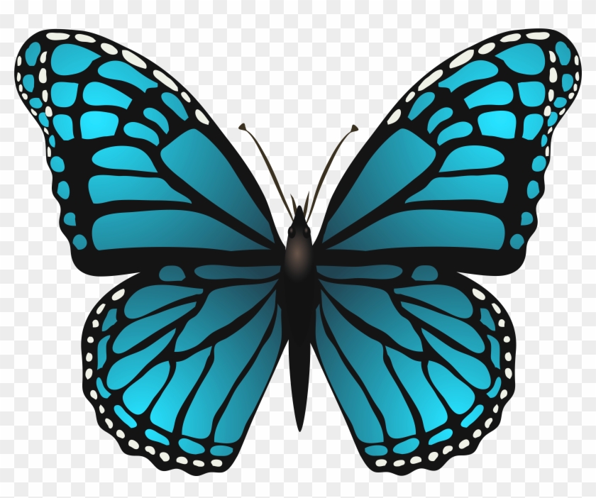 Large Blue Butterfly Png Clip Art Image - Clip Art Blue Butterfly #904845