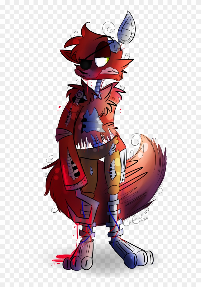 28 Collection Of Withered Foxy Drawing Fnaf Withered Foxy Fanart