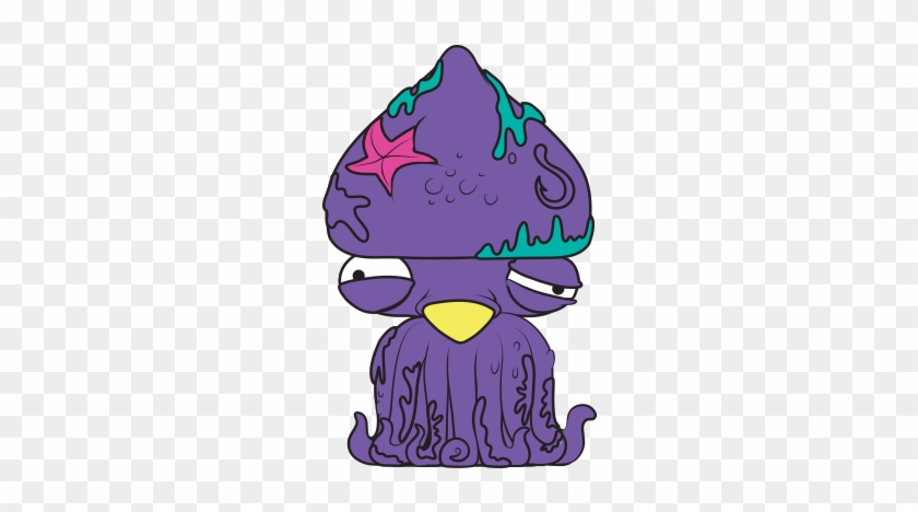 Purple Clipart Squid - Squid #904923